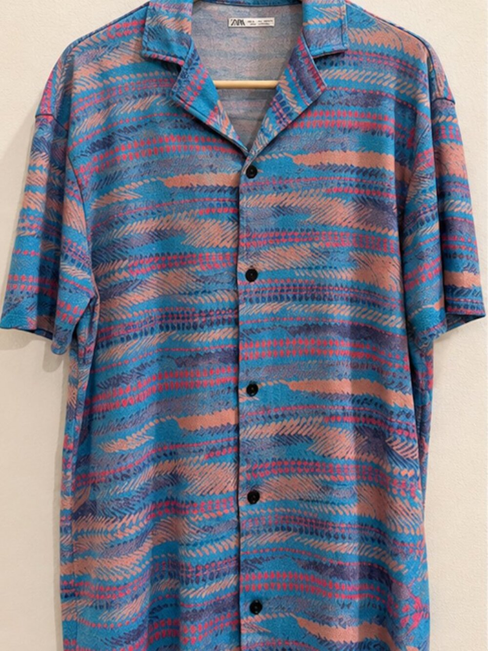 ZARA Men’s Abstract Print Shirt – Size L